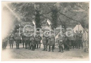 Fotografia d epoca originale 1926 OULX TO Regio Esercito  Esercitazioni  Ufficiali in accampamento Foto 1