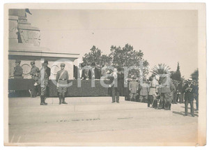 Fotografia d epoca originale 1925 ca ROMA GIANICOLO Monumento a Garibaldi  Cerimonia militare 5 Foto 1