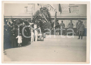 Fotografia d epoca originale 1925 ca ROMA GIANICOLO Monumento a Garibaldi  Cerimonia militare 2 Foto 1