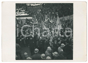 Fotografia d epoca originale 1930 ca ITALIA Cerimonia con autoritÃ  e gerarchi  Istituti scolastici Foto 1