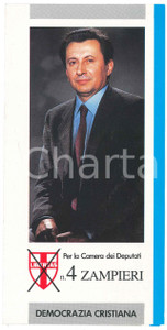 Materiale pubblicitario d’epoca 1987 DC DEMOCRAZIA CRISTIANA ROVIGO  Amedeo ZAMPIERI PROPAGANDA Camera 1