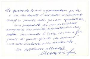 Autografo originale 1980 PADOVA Avv. Aldo PERISSINOTTO  Biglietto da visita AUTOGRAFO 1