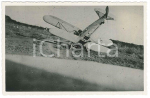 Fotografia d epoca originale 1936 AOI ETIOPIA NEGHELLI Aereo IMAM Ro.37 di Gastone PISONI abbattuto FOTO RARA 1