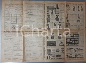 Materiale pubblicitario d’epoca 1922 MILANO Fabbrica timbri RIGOLI & FRASCHINI Catalogo pubblicitario ILLUSTRATO 1