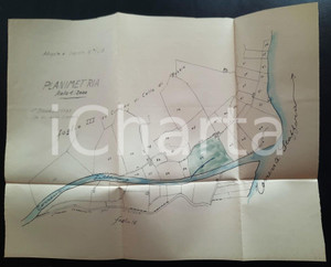 Mappa, planimetria storica 1933 VARZI PV Terreni area Torrente LELLA  Torrente STAFFORA  Planimetria 1