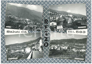 Stampa, bozzetto originale 1965 ca REZZO IM Vedutine  Panorami Bozzetto per cartolina 37x26 cm 1