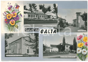 Stampa, bozzetto originale 1965 ca GALTA /VIGONOVO Vedutine  Chiesa Maria Ausiliatrice Bozzetto cartolina 1
