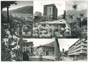 Stampa, bozzetto originale 1965 ca SONDRIO Vedutine  Palazzo Pretorio  Bozzetto per cartolina 1