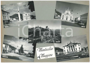 Stampa, bozzetto originale 1970 ca MONTECCHIO MAGGIORE Vedutine  Castelli  Bozzetto per cartolina 1