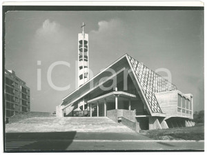 Fotografia d epoca originale 1964 TREZZANO SUL NAVIGLIO Nuova chiesa di San Lorenzo  Foto 24x18 cm 1