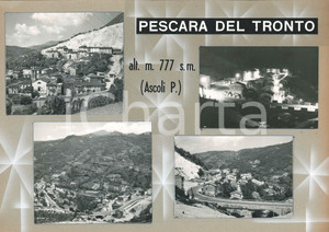 Stampa, bozzetto originale 1965 ca PESCARA DEL TRONTO AP Vedutine  Bozzetto per cartolina 43x29 cm 1