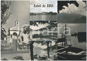 Stampa, bozzetto originale 1960 ca SUNA / VERBANIA Vedutine  Ss. Fabiano e Sebastiano  Bozzetto cartolina 1