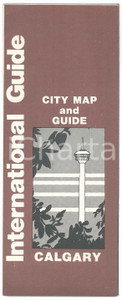 Materiale pubblicitario d’epoca 1980 ca TOURISM CALGARY CANADA  City map and guide  Illustrated brochure 1