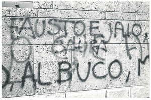 Fotografia d epoca originale 1978 MILANO ANNI DI PIOMBO  Omicidio di Fausto e Iaio  Scritte sui muri Foto 1