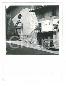 Fotografia d epoca originale 1970 ca BIENNO BS Chiesa di SANTA MARIA 2 Foto Fausto SCHENA 6x8 cm 1