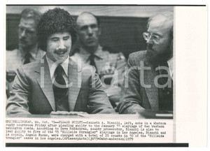 Fotografia d epoca originale 1979 BELLINGHAM The Hillside Stranglers  Kenneth A. BIANCHI guilty Telefoto 1
