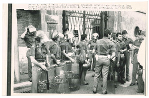 Fotografia d epoca originale 1978 ROMA VenerdÃ¬ nero in Iran  Poliziotti davanti all ambasciata Telefoto 1