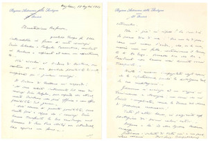 Autografo originale 1951 CAGLIARI Lettera Luigi CRESPELLANI  Notizie di famiglia Autografo 1