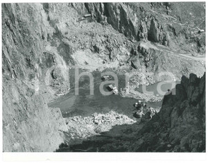 Fotografia d epoca originale 1963 LAI DA CURNERA SVIZZERA Costruzione della diga  Cantiere 3 Foto 1