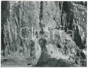Fotografia d epoca originale 1963 LAI DA CURNERA SVIZZERA Costruzione della diga  Cantiere 14  Foto 1