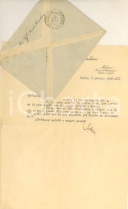 Autografo originale 1939 PARMA Lettera Aurelio CANDIAN su visita a Verona Autografo 1