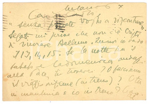 Autografo originale 1950 MILANO Cartolina Aurelio CANDIAN sul ritiro di una causa  Autografo 1