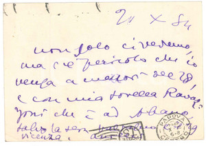 Autografo originale 1954 MILANO Cartolina Aurelio CANDIAN in visita  Autografo 1