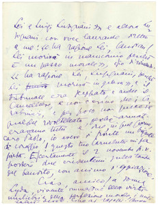 Autografo originale 1954 VIAROLO PARMA  Aurelio CANDIAN e la lite con Luigi Lusignani  Autografo 1