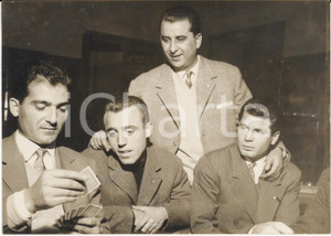 Fotografia d epoca originale 1956 NAZIONALE DI CALCIO DELL ITALIA  Giovanni GIACOMAZZI Giuseppe CHIAPPELLA 1