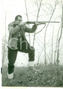 Fotografia d epoca originale 1950 ca SAN DONÃ€ DI PIAVE Il ciclista Ercole BALDINI a una battuta di caccia 1