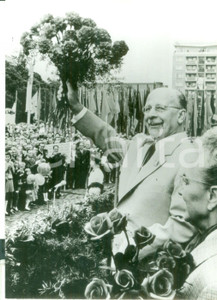 Fotografia d epoca originale 1960 ca ROSTOCK Walter ULBRICHT all apertura della Settimana Baltica  Foto 1