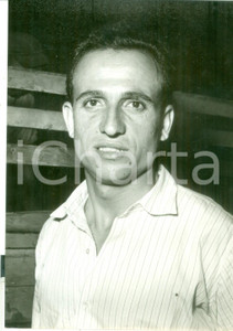 Fotografia d epoca originale 1960 ca CICLISMO  Ritratto del campione Ercole BALDINI  Foto 13x18 cm 1