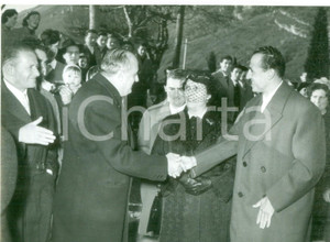 Fotografia d epoca originale 1959 MADONNA DEL GHISALLO Ercole BALDINI all arrivo nel giorno del matrimonio 1