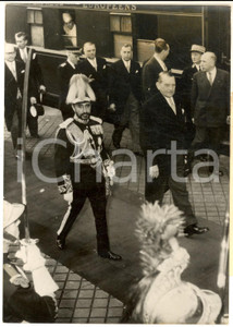 Fotografia d epoca originale 1954 PARIS Hailé SELASSIE  accueilli par le président René COTY Photo 13x18 cm 1