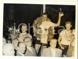 Fotografia d epoca originale 1956 COPENAGHEN World Amateur Sprint Championship  The winner Ercole BALDINI 1