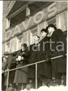 Fotografia d epoca originale 1954 DAVOS URSS Pattinaggio  Boris SHILKOV Evgenij GRISIN Oleg GONCHARENKO 1