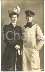 Cartolina originale da collezione 1910 ca GERMANY Kronprinzenpaar  Wilhelm von PreuÃŸen  Cecilie Postcard 1