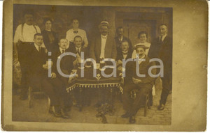 Fotografia d epoca originale 1918 GERMANY Gruppo di amici all osteria con le birre  Foto cartolina VINTAGE 1
