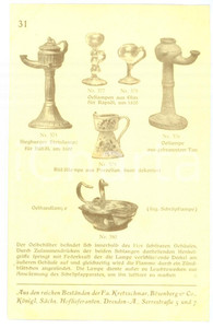 Cartolina originale da collezione 1910 ca DRESDEN Fabrik Kretzschmar & BÃ¶senberg  Oelhandlampen Vintage postcard 1