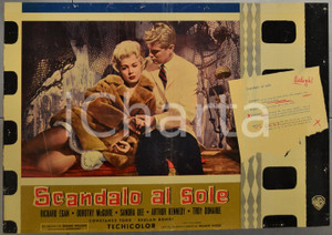 Materiale cinematografico d’epoca 1960 SCANDALO AL SOLE  SUMMER PLACE Sandra DEE Richard EGAN  Fotobusta 66x46cm 1