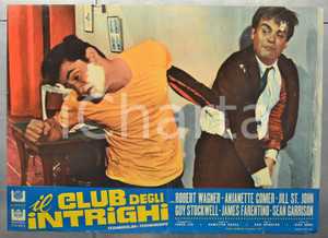 Materiale cinematografico d’epoca 1967 IL CLUB DEGLI INTRIGHI Robert WAGNER Guy STOCKWELL Fotobusta 66x46 cm 1
