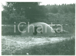 Fotografia d epoca originale 1982 FORTE BELVEDERE TN Cupola corazzata della Grande Guerra  Foto 18x13 cm 1