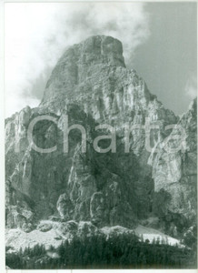 Fotografia d epoca originale 1982 CORVARA IN BADIA BZ Veduta del monte Sassongher Foto vintage 13x18 cm 1