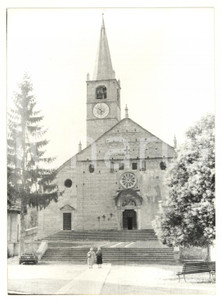 Fotografia d epoca originale 1980 BACENO VB La chiesa di San Gaudenzio Fotografia ARTISTICA ANIMATA 13x18 1