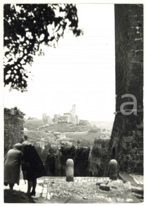 Fotografia d epoca originale 1973 TUSCANIA VT Veduta della TORRE DI LAVELLO Foto artistica animata 13x18 1