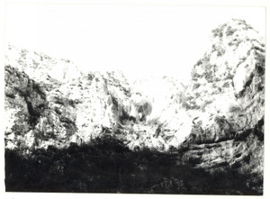 Fotografia d epoca originale 1978 GOLA DI FRASASSI Veduta panoramica del massiccio calcareo Foto VINTAGE 1