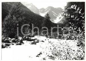 Fotografia d epoca originale 1980 VALLE ANZASCA Veduta del torrente ANZA e del MONTE ROSA Foto 18x13 cm 1