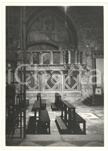 Fotografia d epoca originale 1971 ASSISI Basilica Inferiore di San Francesco  Veduta degli interni Foto 1