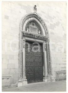 Fotografia d epoca originale 1979 CIVIDALE DEL FRIULI UD Portale del Duomo di Santa Maria Assunta FOTO 1