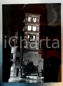 Fotografia d epoca originale 1979 ALBANO LAZIALE Chiesa di San Pietro  Veduta del campanile  Foto 30x40 1